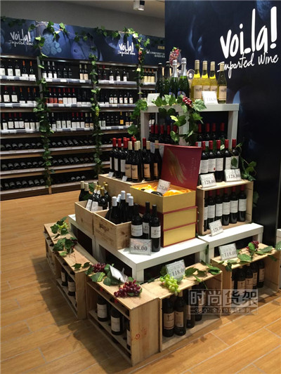 超市貨架_紅酒展示臺(tái)