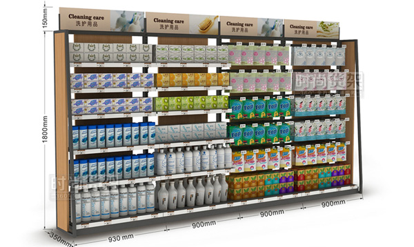 便利店貨架_木背板貨架_靠墻貨架
