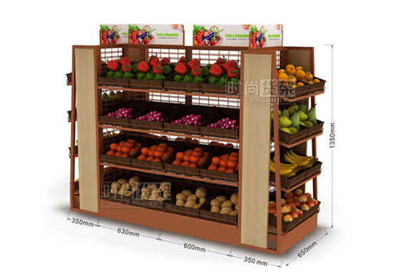 超市貨架_雙面果蔬架